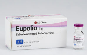 ▲ LG화학이 자체 개발 소아마비백신 ‘유폴리오(Eupolio)’ 임상 데이터를 확충, 글로벌 소아마비백신 시장에서 기존의 선도적 지위를 한층 확고히 하게 됐다고 밝혔다.