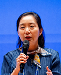 ▲ 손명희 교수가 HIMSS25 컨퍼런스에서 발표하고 있다.