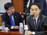 더불어민주당 전해철 의원(왼쪽)과 국민의당 채이배 의원.