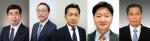 (왼쪽부터)동아에스티 강수형 부회장, 민장성 사장, 동아오츠카 양동영 사장, 동아제약 최호진 사장, DA인포메이션 채홍기 사장.