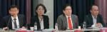 (왼쪽부터)보건복지부 김주영 과장, 구미정 사무관, 기재부 박홍기 과장, 산자부 서성태 서기관.