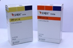 FDA는 폐기능 감소 지연 효과를 인정해 오페브를 진행성 간질성폐질환 치료제로 최근 허가했다.