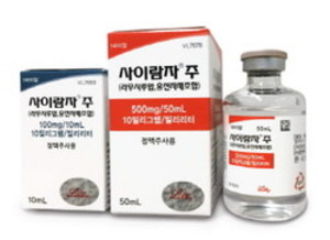릴리의 사이람자와 타쎄바 병용요법이 이전 치료 경험이 없는 전이성 EGFR 변이 비소세포폐암 환자의 1차 요법으로 FDA에 의해 승인됐다.