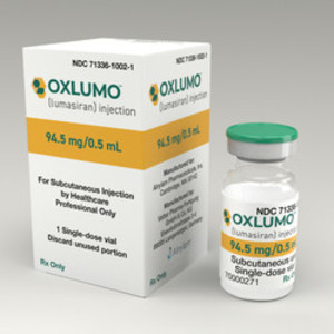 앨나일람의 RNAi 치료제 옥스루모는 미국에서 소아 및 성인 원발성 옥살산뇨증 1형 환자의 요중 옥살산염 수치 감소를 위해 승인된 최초이자 유일한 치료제다.