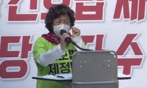 ▲ 대한간호협회 신경림 회장은“조속한 시일 내에 간호법 제정이라는 가시적 결과가 나타나지 않을 경우 대한간호협회는 전국보건의료산업노동조합과 함께 전국적인 의료기관 파업에 동참할 것을 선언한다”고 천명했다.