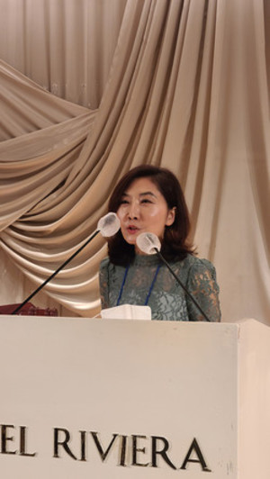 ▲ 임은주 신임 성대 약대 동문회장은 2년의 임기 동안 장학프로젝트 등을 잘 수행하겠다는 뜻을 밝혔다.