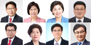 광역의원에는 보건의료인 출신 후보 8인이 당선됐다.(좌측 상단 부터 우측으로) 강만수, 이애형, 김미숙, 임병하, 하석균, 남영숙, 이명규, 조옥현