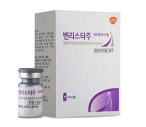 GSK의 벤리스타는 루푸스 및 루푸스 신장염을 앓는 소아, 성인 환자를 위해 승인된 최초이자 유일한 생물학적 제제다.
