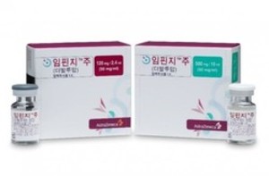 ▲ 임핀지+화학요법은 임상 3상 시험에서 진행성 담도암 환자의 1차 치료로서 화학요법 단독 대비 사망 위험을 20% 감소시켰다.