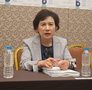 ▲ 민명숙 전문약사운영단장은 보건복지부의 전문약사제도 세부 시행방안이 아직 공표되지 않아 아쉽다고 말했다.