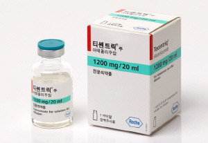 티쎈트릭이 삼중음성 유방암에서 카보플라틴과 시너지를 보였다.
