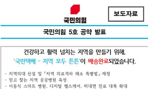 국민의힘은 지난 2월 4일, 비대면 진료를 확대하겠다는 내용을 담은 5호 공약을 발표했다.