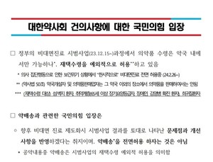 ▲ 국민의힘은 29일, 대한약사회에  약 배송 공약에 대한 해명을 담은 입장문을 발소했다.