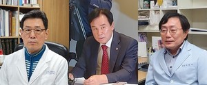 ▲ (왼쪽부터) 김교웅 후보, 이광래 후보, 이윤수 후보.