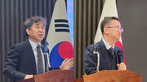 ▲ 김종일 회장(왼쪽)과 오세옥 회장.
