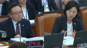 더불어민주당 남인순 의원(오른쪽)은 질의를 통해 조규홍 장관을 질책했다.