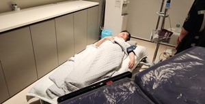 ▲ 단식투쟁에 돌입한 임현택 회장이 단식 6일만에 응급실로 후송됐다.