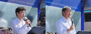 ▲ 최창민 위원장(왼쪽)과 김창수 위원장.