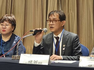 ▲ 김재유 회장은 정부가 의료진의 사법리스크를 줄여야만 필수의료가 살아날 수 있다고 주장했다.
