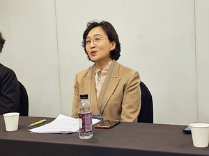 ▲이미옥 회장은 차기 집행부에서도 학술대회의 국제화를 위해 노력해 주기를 바란다고 전했다.
