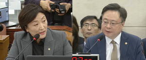 전진숙 의원(왼쪽)은 조규홍 장관이 사퇴해야 한다고 주장했다.