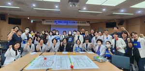 ▲ 전남대병원은 지난 19일 ‘2024년 신종감염병 위기대응 모의훈련’을 실시했다.