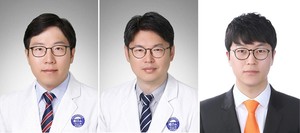 ▲ (왼쪽부터) 김찬 교수, 전홍재 교수, 이원석 연구교수.