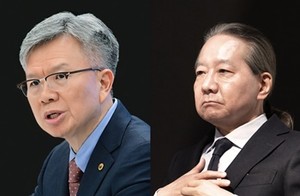 ▲ 김택우 후보(왼쪽)와 주수호 후보.
