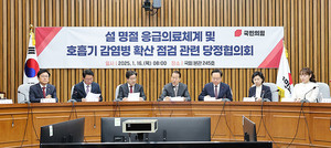 ▲ 정부와 여당은 16일, 설 명절을 앞두고 응급의료체계 및 호흡기 감염병 확산 점검 대책 회의를 열었다.