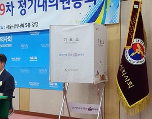 ▲ 지난달 열린 서울시의사회 정기총회에선 회장 직선제가 안건으로 상정됐지만 정족수 미달로 논의하지 못했다.