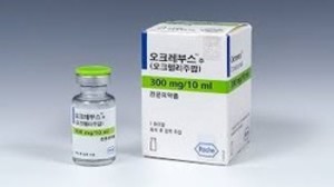 ▲ 로슈의 오크레부스는 재발형 다발성 경화증 환자를 대상으로 표준 용량의 2~3배 높은 용량으로 투여했을 때 추가 이점을 보이지 않았다.