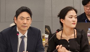 ▲ 김용범 변호사(왼쪽)와 김유영 위원.