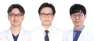 ▲ (왼쪽부터) 최혁순 교수, 전한조 교수, 김상현 교수.