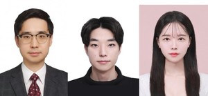 ▲ (왼쪽부터) 연동건 교수, 황승하 연구원, 박서영 연구원