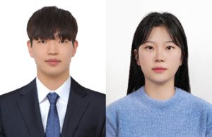 ▲ 강은석 연구원(왼쪽)과 장서희 인턴연구원.