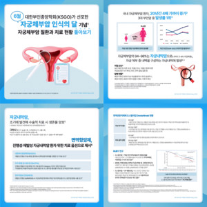 한국GSK는 6월 자궁체부암 인식의 달(Uterine Cancer Awareness Month)을 맞아 자궁체부암 질환 및 치료 정보를 담은 카드뉴스를 제작했다고 밝혔다.. 