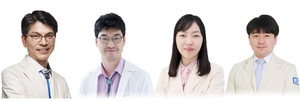 ▲ (왼쪽부터) 민창기 교수, 박성수 교수, 이정연 교수, 변성규 교수