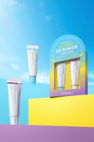 동국제약은 본격적인 여름을 맞아 더마코스메틱 브랜드 센텔리안24의 한정판 ‘마데카 올데이 썸머 에디션’을 출시했다고 밝혔다.