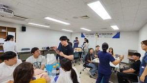 ▲ 원광대학교병원이 도내 구급대원 역량 강화 전문교육을 실시했다.