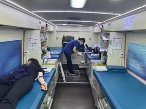▲ 건협 서울동부지부가 헌혈 캠페인을 실시했다.