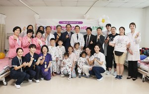 ▲ 가천대 길병원이 몽골에서 온 선천성 심장병 어린이 5명에게 무료 수술을 통해 새 생명을 선물했다.