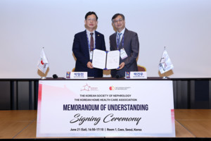 ▲ 대한신장학회와 대한재택의료학회가 재택투석 활성화를 위해 손을 잡았다.