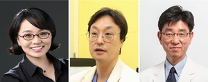 (왼쪽부터) 박주경 교수, 한인웅 교수, 장기택 교수.
