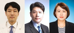 ▲ (왼쪽부터) 정재훈 교수, 강효진 교수, 이주희 교수.