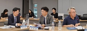 ▲ (왼쪽부터) 전성훈 법제이사, 조승철 총무이사, 성창현 과장.