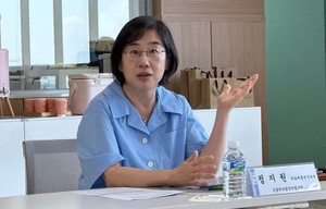 ▲ 정지원 부장은 평가원의 AI관련 연구 진행 현황을 설명했다.