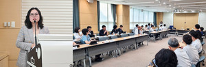 ▲ 대전시 중구보건소 이경숙 소장이 충남대병원에서 강연을 진행했다.