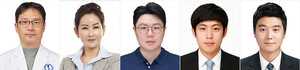 (왼쪽부터) 우현구 교수, 신현정 교수, 박성홍 박사후연구원, 김주현 연구원, 이동기 연구원