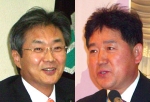 대한약사회장 재선에 도전하는 원희목씨( 사진 좌)와 서울시약 회장에 나오는 이은동씨는 둘 다 서울대 출신이다.