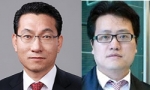 김정곤(좌) 당선자와 좌훈정 대변인.
